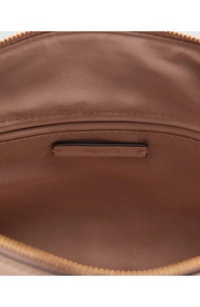 Mango Balboa Shoulder Bag In Nude