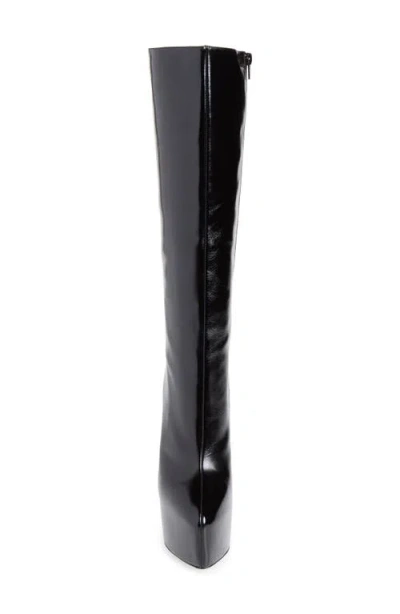 Jeffrey Campbell Unleashed Platform Knee High Boot In Black