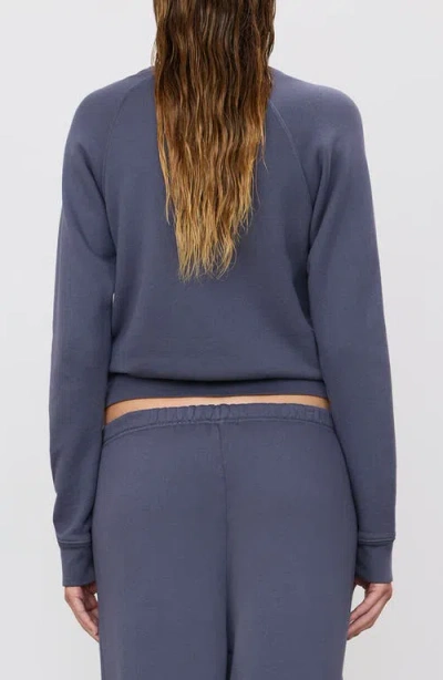 Éterne Eterne Shrunken V-stitch Sweatshirt In Blue