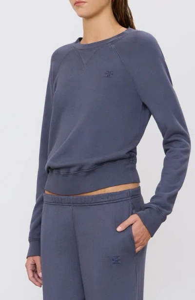 Éterne Eterne Shrunken V-stitch Sweatshirt In Blue