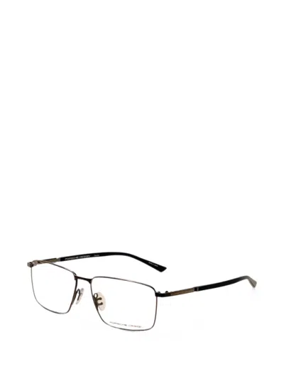 Porsche Design Rectangle-frame Glasses In Black