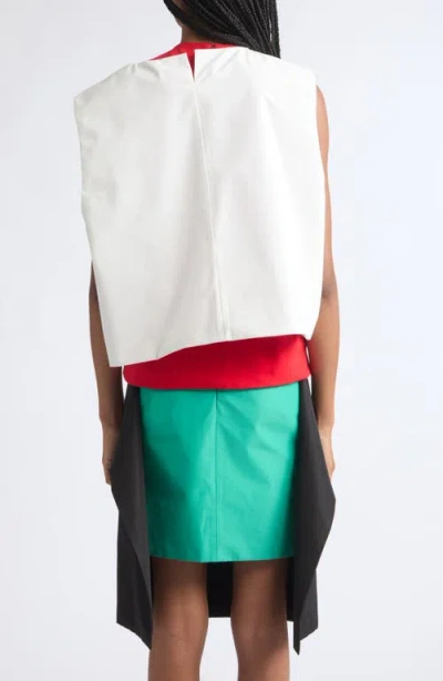 Lii Double Layer Top In White