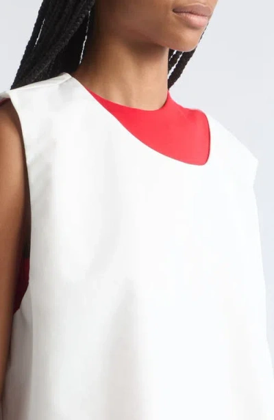 Lii Double Layer Top In White