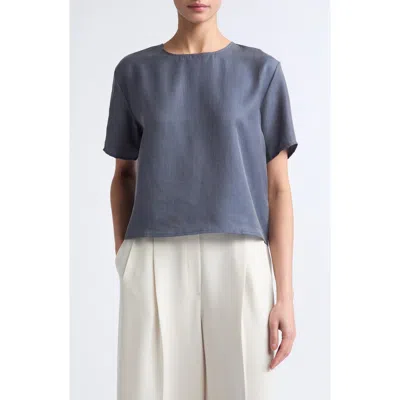 Leset Kim Boxy Tee In Gray