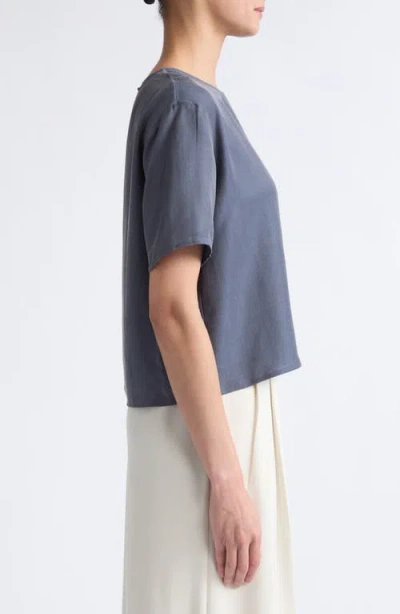 Leset Kim Boxy Tee In Gray