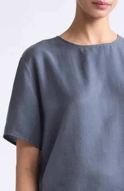 Leset Kim Boxy Tee In Gray
