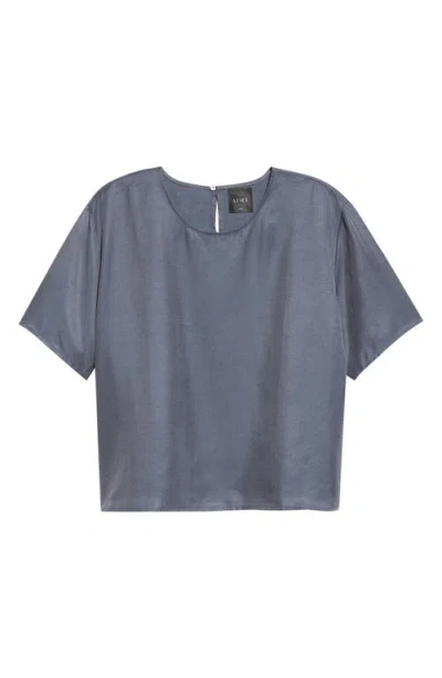 Leset Kim Boxy Tee In Gray