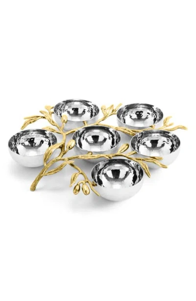 Michael Aram Olive Branch Seder Plate In Silver