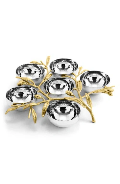 Michael Aram Olive Branch Seder Plate In Silver