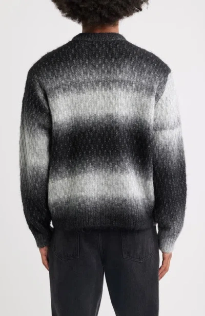 Obey Haze Gradient Sweater In Black