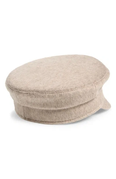 Ruslan Baginskiy Wool Blend Baker Boy Cap In Beige