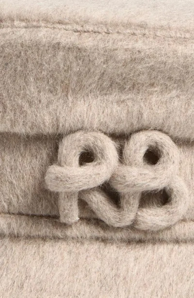 Ruslan Baginskiy Wool Blend Baker Boy Cap In Beige