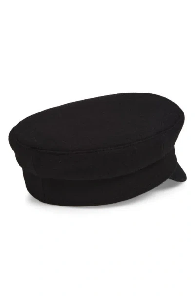 Ruslan Baginskiy Wool Baker Boy Cap In Black
