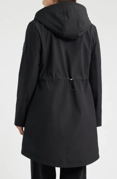 Calvin Klein Soft Shell Parka In Black