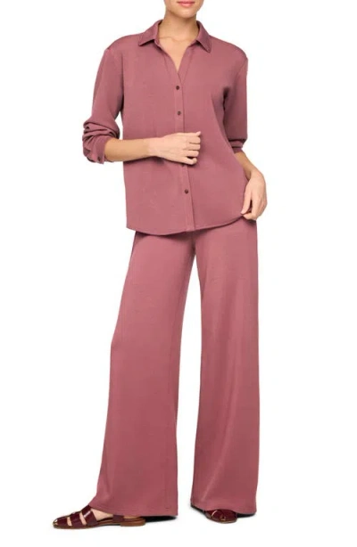 Spanx ® Airessentials Oversize Button-up Shirt In Rum Raisin