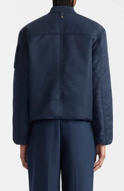 Mackage Avana Bomber Jacket In Blue