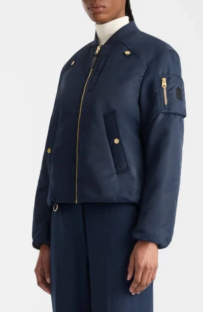 Mackage Avana Bomber Jacket In Blue
