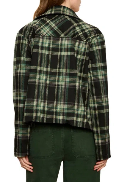 Sanctuary Avid Plaid Jacket In Evergreen