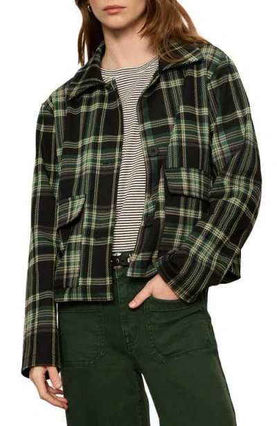 Sanctuary Avid Plaid Jacket In Evergreen