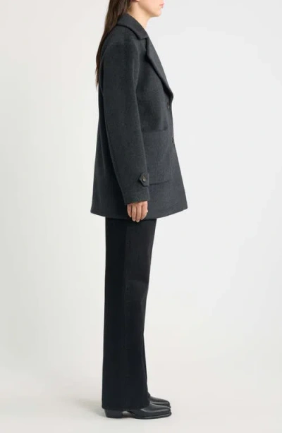 Bernardo Wool Blend Coat In Black