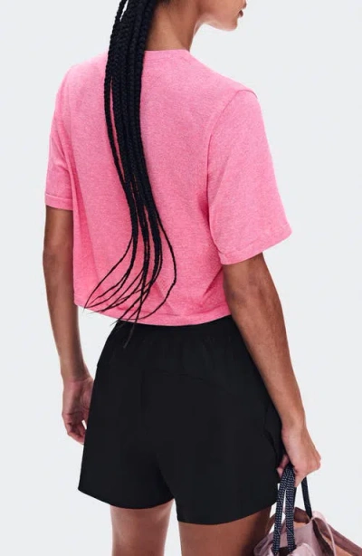 On Train Flex Crop T-shirt In Pink
