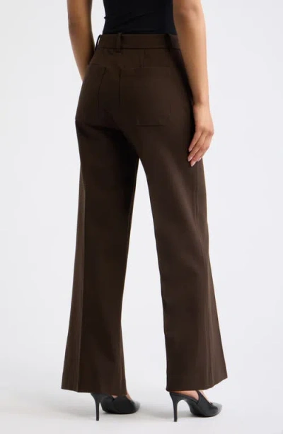 Frame The Pixie Slim Fit Palazzo Pants In Brown