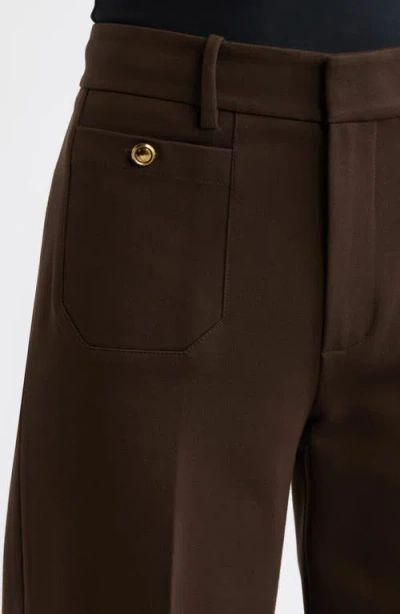 Frame The Pixie Slim Fit Palazzo Pants In Brown