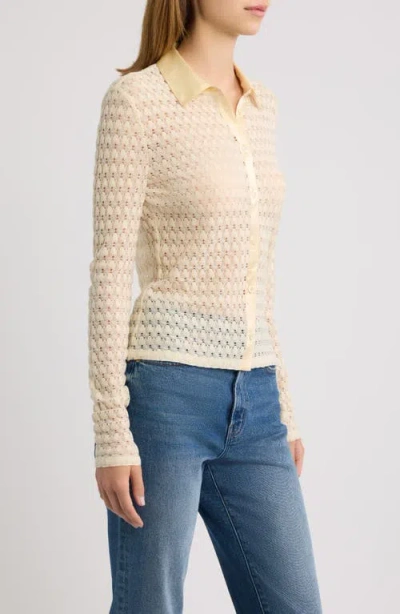 Frame Bubble Stitch Shirt In Neutral