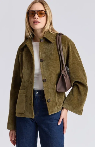 Bagatelle Swing Jacket In Bright Olive