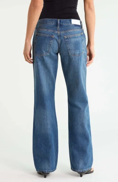 Re/done Grayson Low Rise Bootcut Jeans In Blue