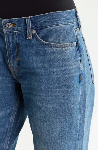 Re/done Grayson Low Rise Bootcut Jeans In Blue