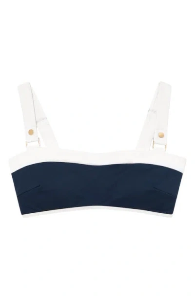 Reiss Bronte Bikini Top In Blue