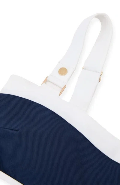 Reiss Bronte Bikini Top In Blue