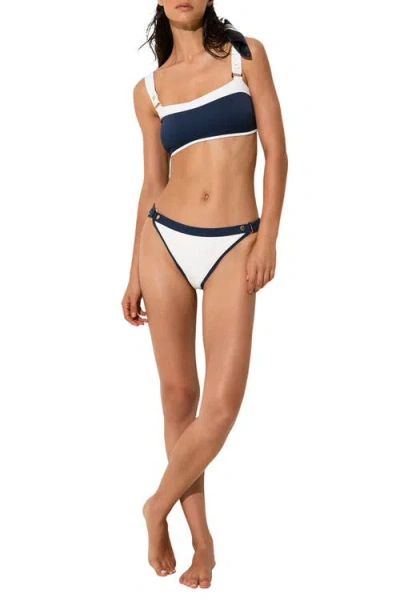 Reiss Bronte Bikini Top In Blue