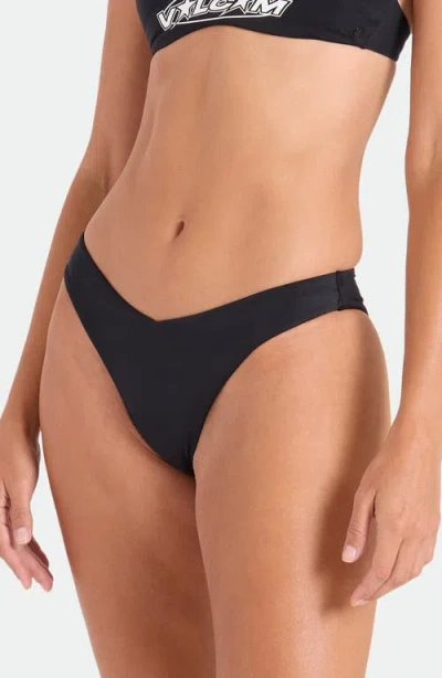 Volcom Coco Legacy Drop '90s Bikini Bottoms In Black