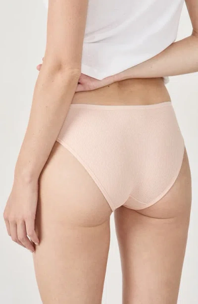 Etam John 3-pack Ribbed Bikini Briefs In Grey Multicolor