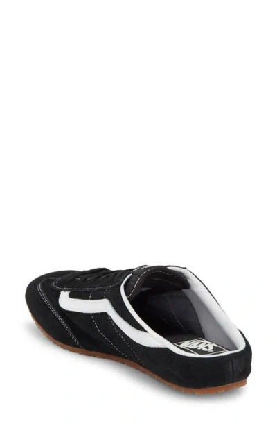 Vans Super Lowpro Mule In Black/white