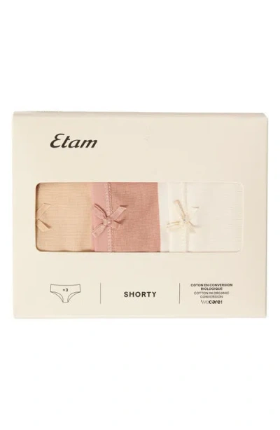 Etam 3-pack Shorty Briefs In Multi