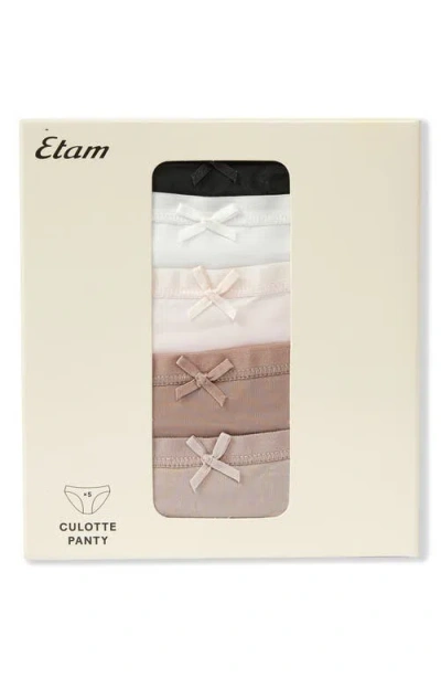 Etam Jack 5-pack Microfiber Bikini Panties In Multicolor