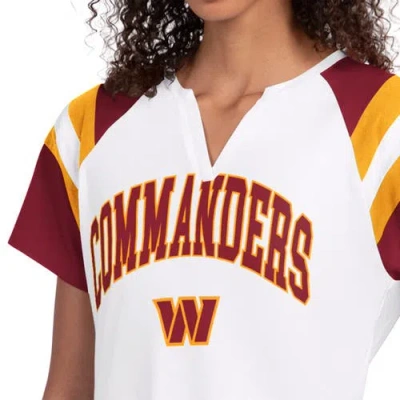 Starter White Washington Commanders Game On Notch Neck T-shirt In White