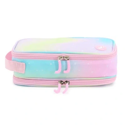 J World Doodle Pencil Case With Handle Strap In Aurora