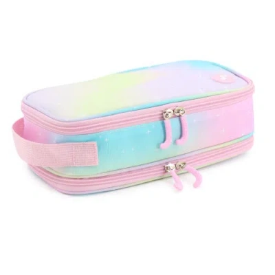 J World Doodle Pencil Case With Handle Strap In Aurora