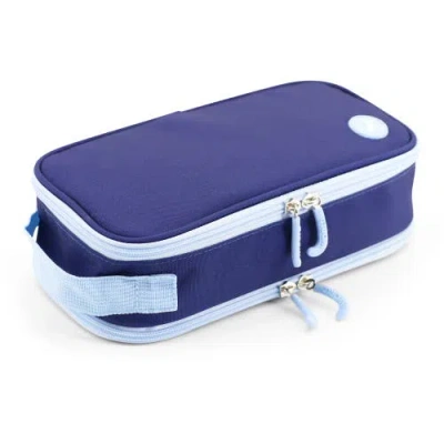 J World Doodle Pencil Case With Handle Strap In Navy