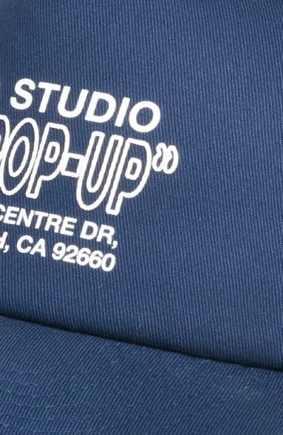 Santo Studio Pop-up Cafe Snapback Cap In Blue