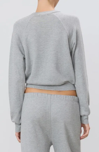 Éterne Eterne Shrunken Raglan Sweatshirt In Heather Grey