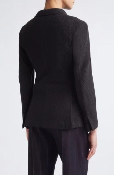 Eleventy Double Breasted Wool Blend Jacket In Black