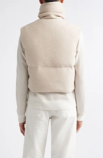 Eleventy Wool Down Vest In Neutral