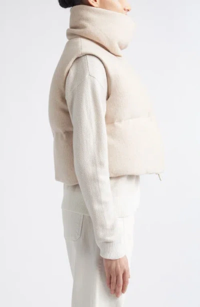 Eleventy Wool Down Vest In Neutral