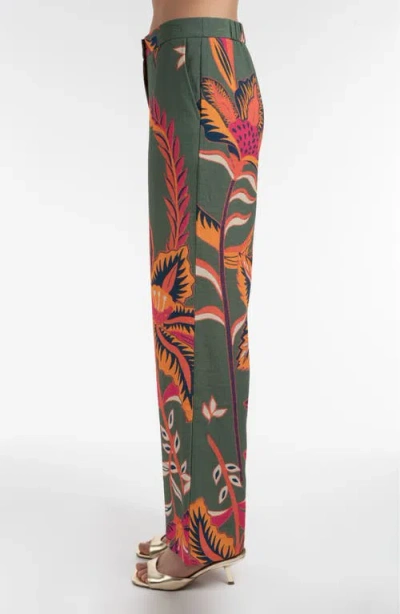 Elle Collection Printed Pants In Multi