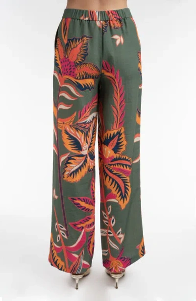 Elle Collection Printed Pants In Multi